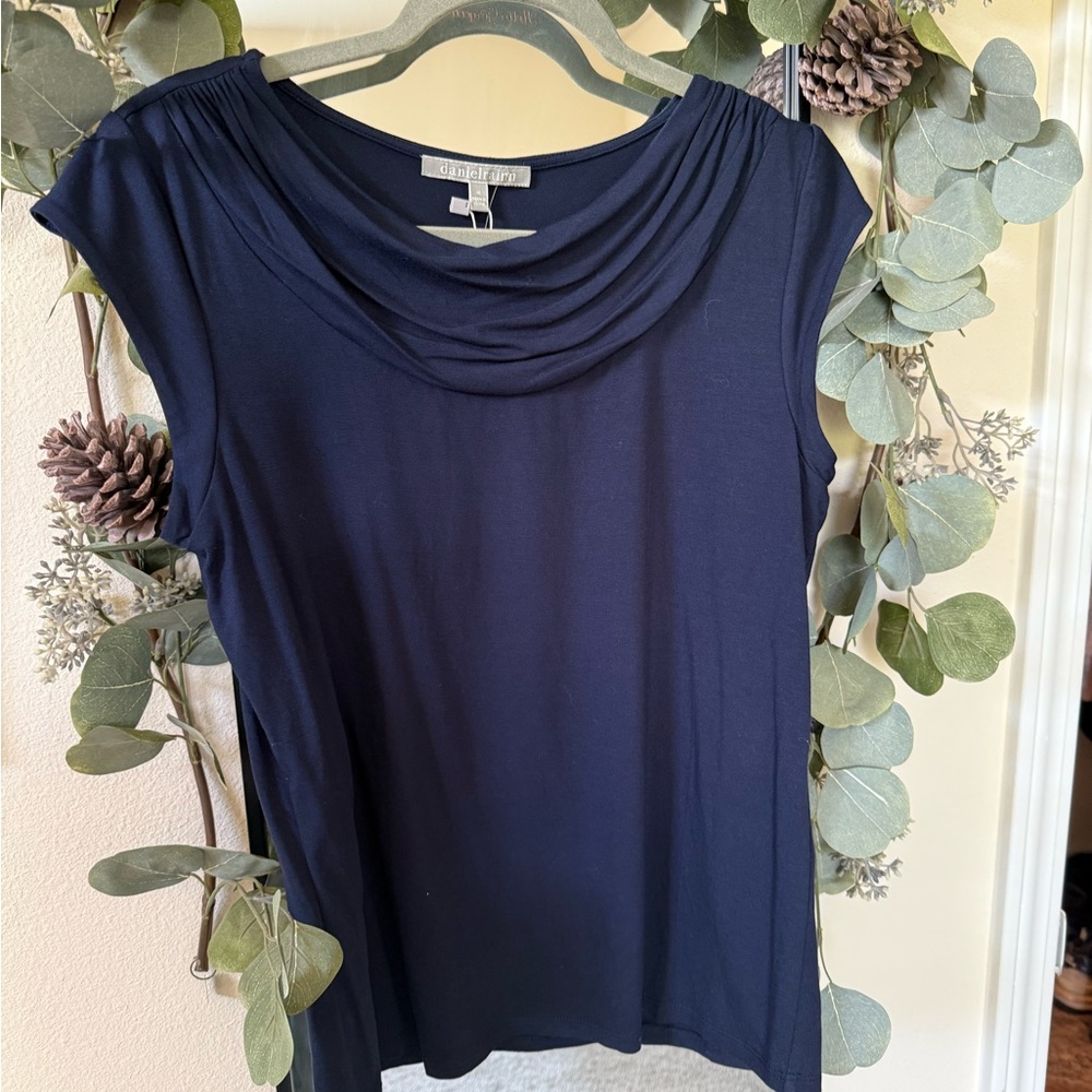 Daniel Rainn Cowl Boatneck Top